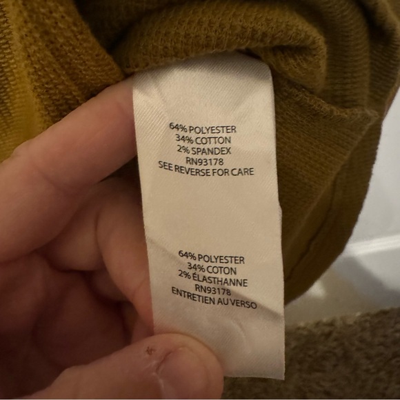 House Of Harlow 1960 Womens Sweater Bronze Olive Waffle Knit Pullover Size Small - Picture 4 of 5